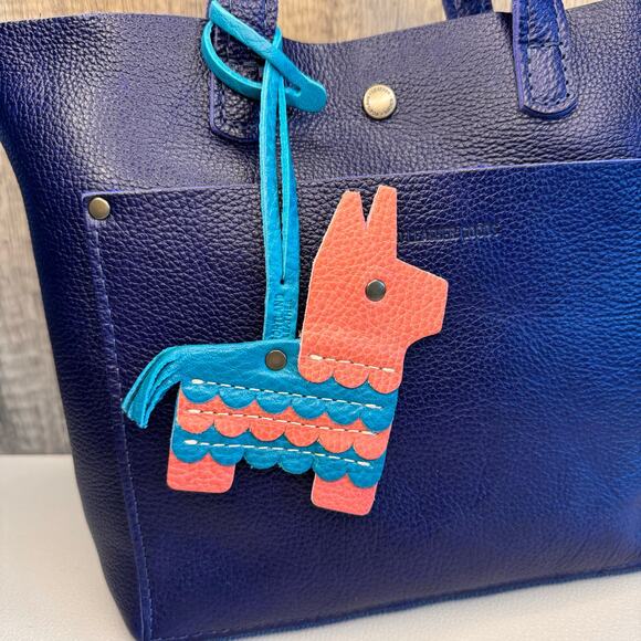 Portland Leather Pinata Tassel WATERMELON Pinata Bag Charm Llama NEW FAST SHIP - Picture 2 of 6